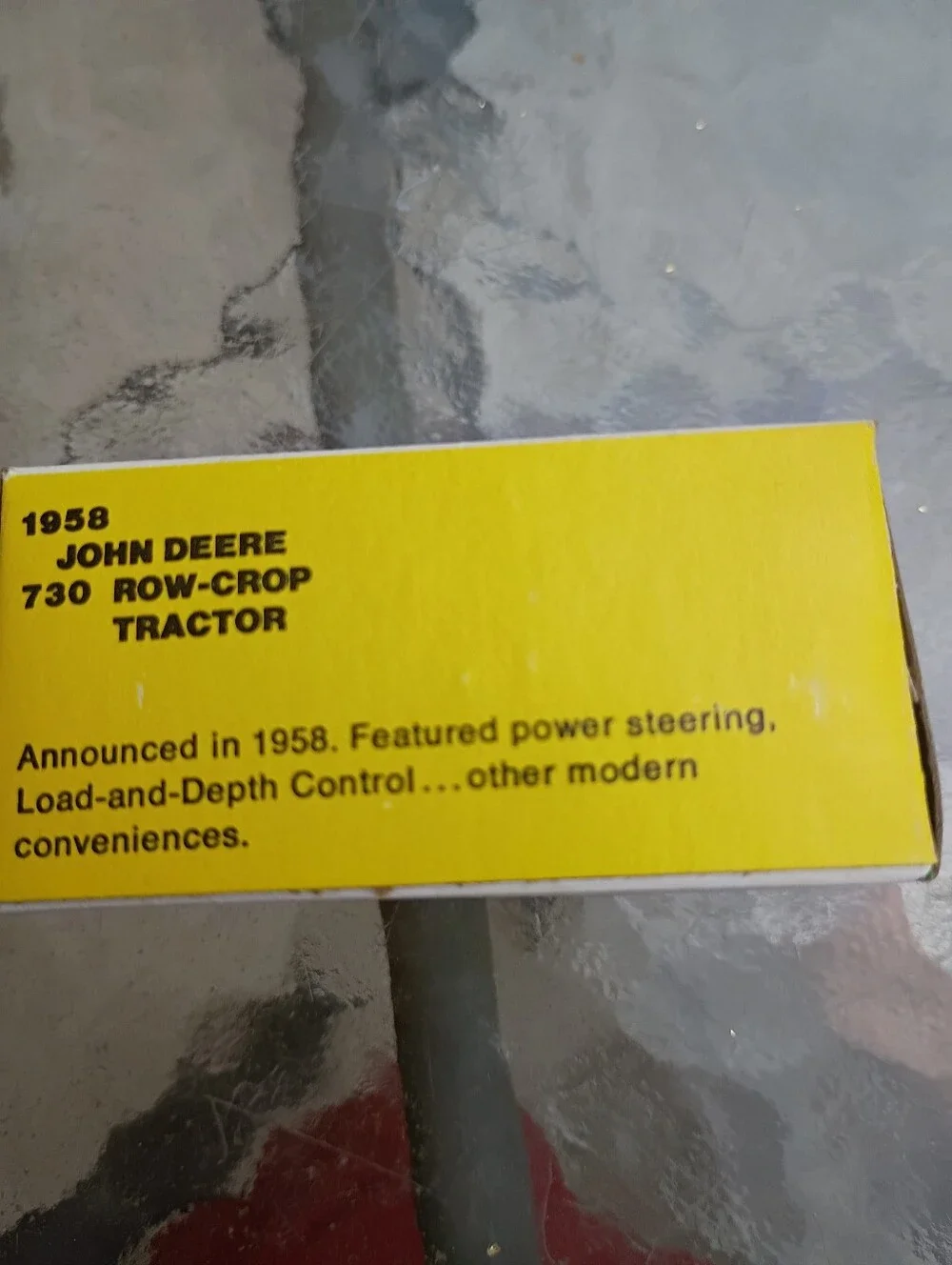 Vintage 1958 Ertl John Deere 730 Row Crop Tractor 1/64 Diecast with Box